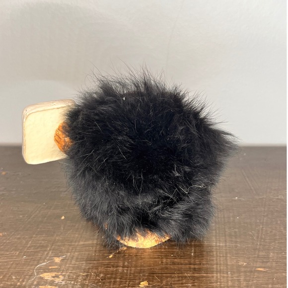 Vintage Ace of Spades Troll Figurine Fur Desk Troll Kitsch Collectible - Picture 2 of 5